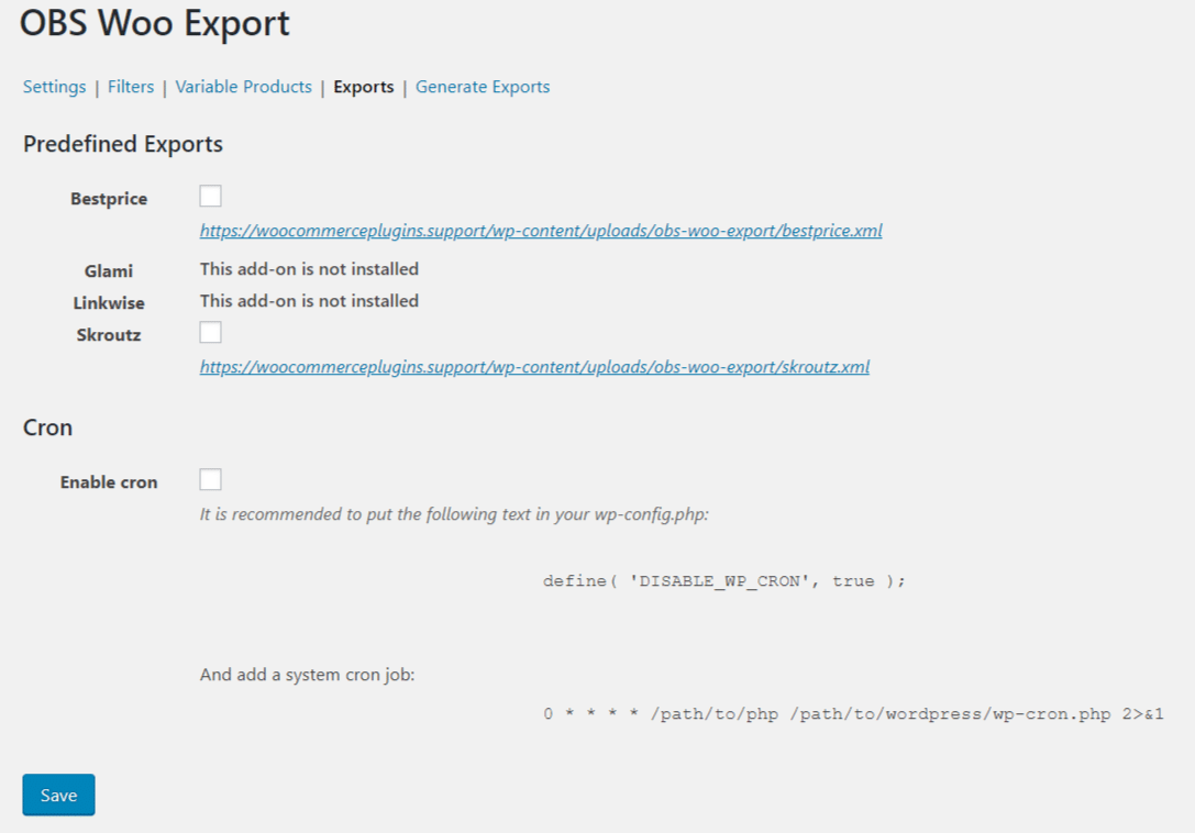 WP Woocommerce XML Feed για Skroutz.gr και bestprice.gr Export